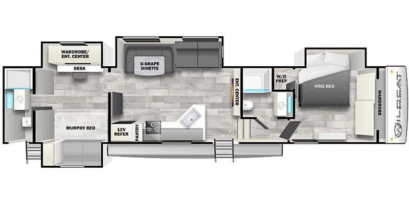 Forest River Wildcat 41DS floor plan