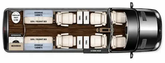 Midwest Luxe Cruiser D6 Arched Partition floor plan