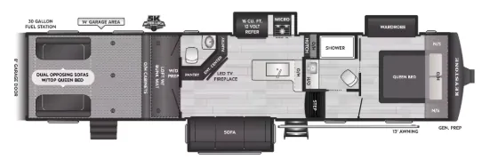 Keystone Fuzion Impact 367 floor plan