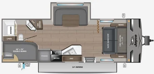 Jayco Jay Flight 235MBHW floor plan