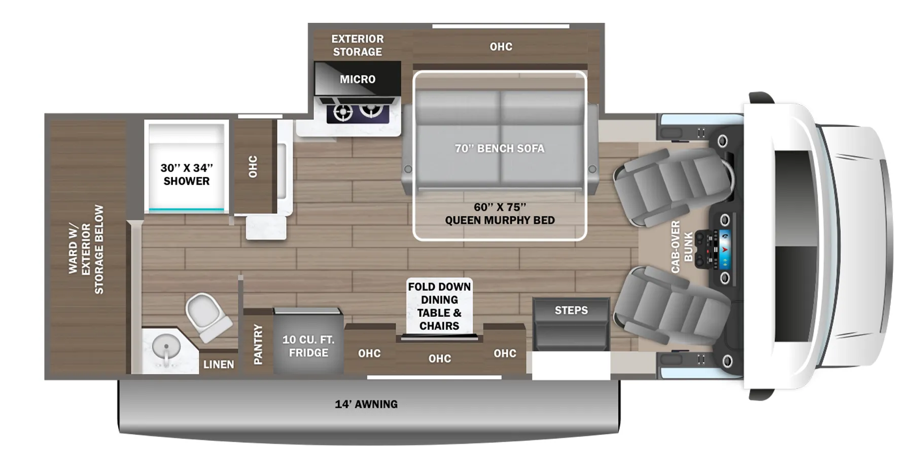 2026 Jayco Melbourne Prestige 25MP - Floor plan