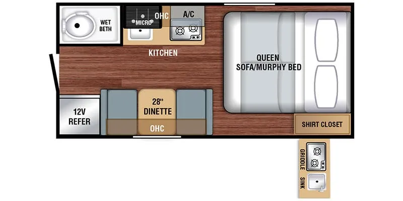 2024 Braxton Creek Bushwhacker Plus 17MB - Floor plan