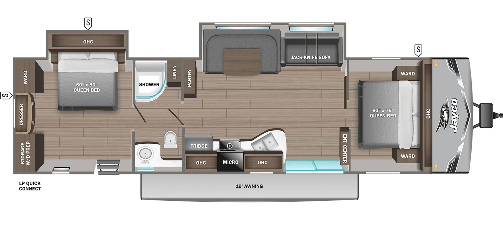 Jayco Jay Flight SLX 380DQS floor plan