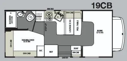 Coachmen Freelander 19CB floor plan