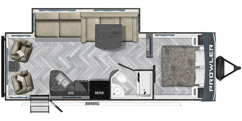 Heartland Prowler 256RL floor plan