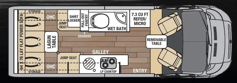 Coachmen Nova 20C floor plan