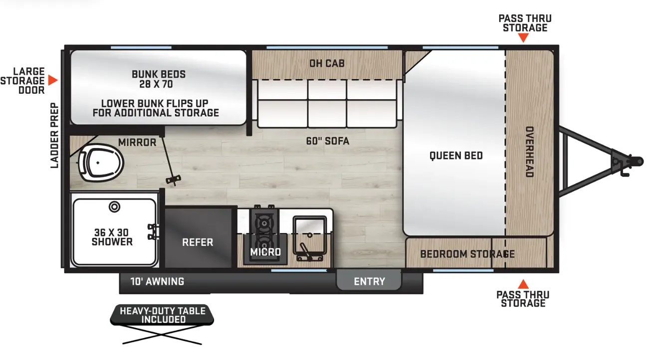 Coachmen Catalina Summit Series 7 164RBX floor plan