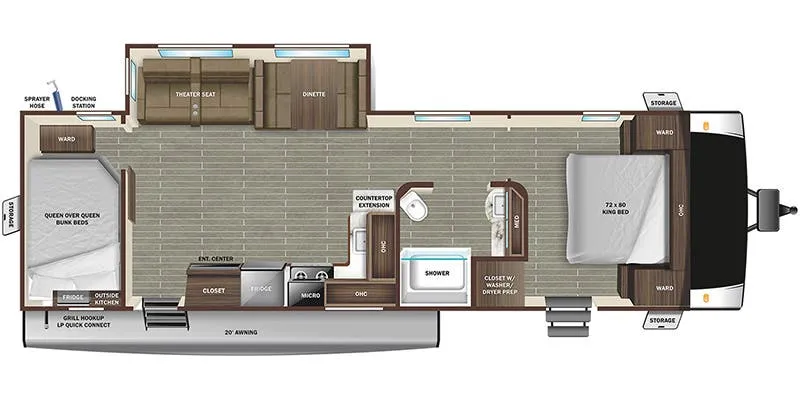 2023 Starcraft GSL 296BHS floor plan