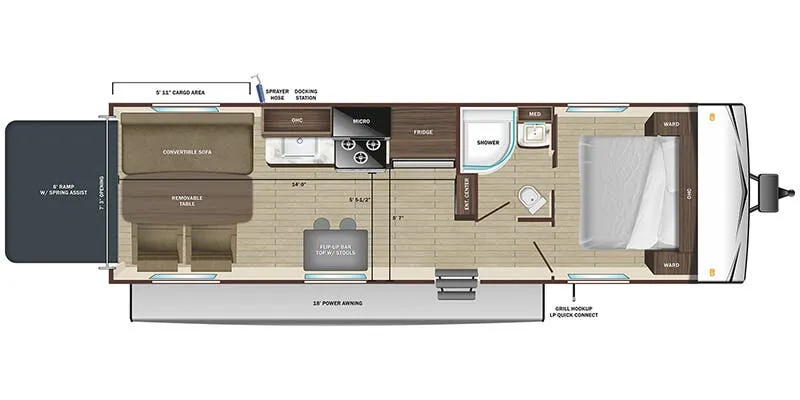 Starcraft Autumn Ridge 25THW floor plan