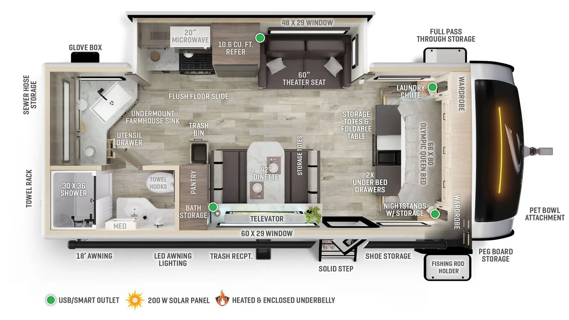 Wayfinder Go Explore X225 floor plan
