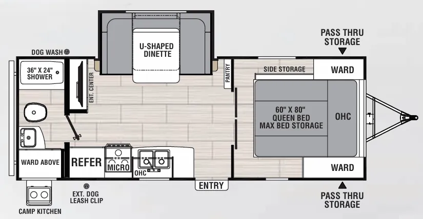 Coachmen Northern Spirit XTR 2145RBX floor plan