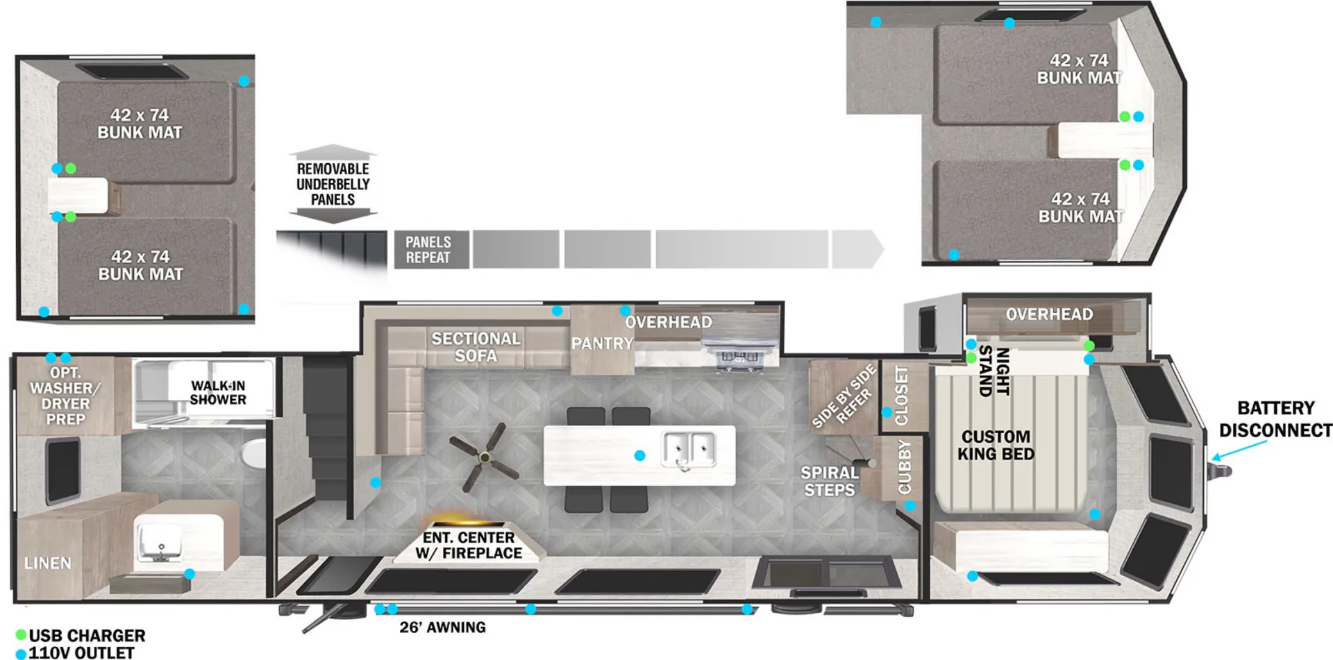 2023 Forest River Wildwood Grand Lodge 42VIEW