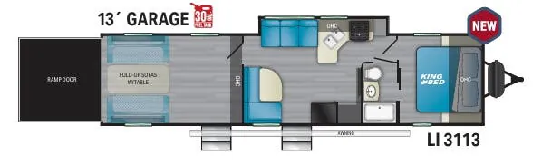 Heartland Lithium 3113 floor plan