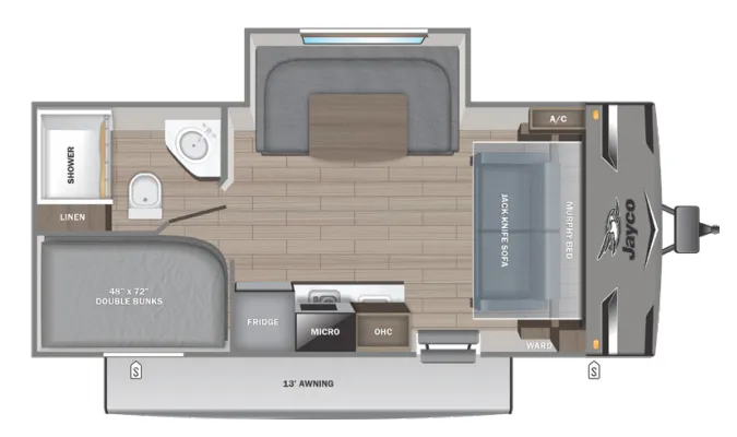 2027 Jayco Jay Flight SLX 197MB floor plan