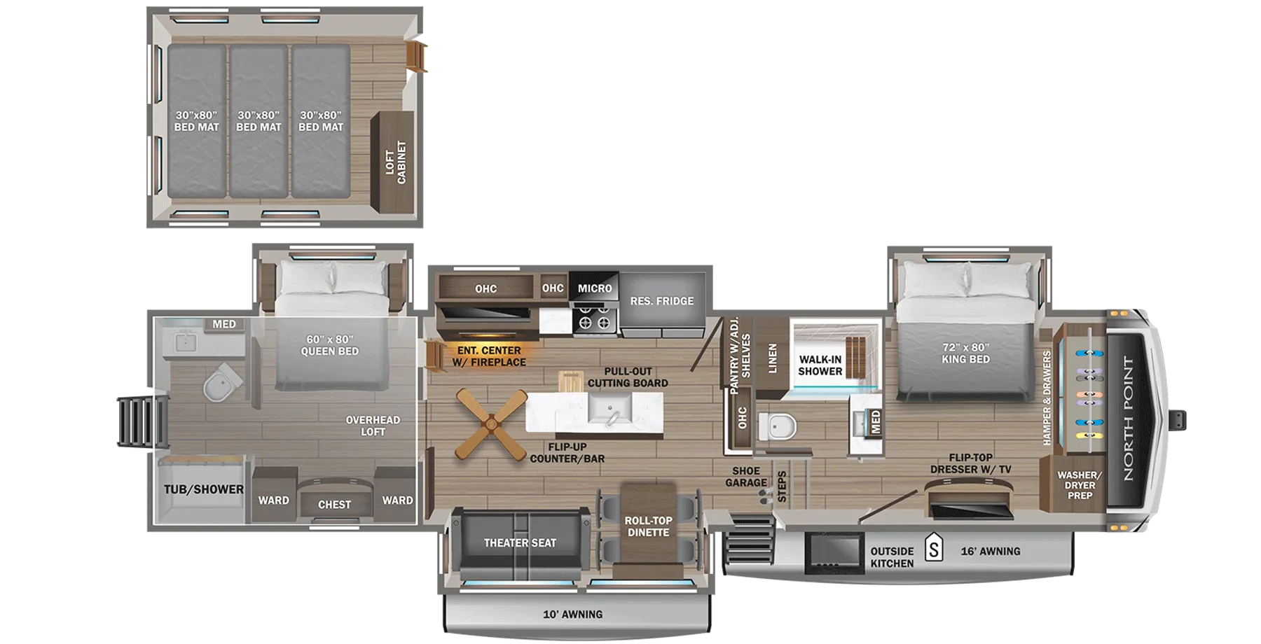 2025 Jayco North Point 390CKDS - Floor plan