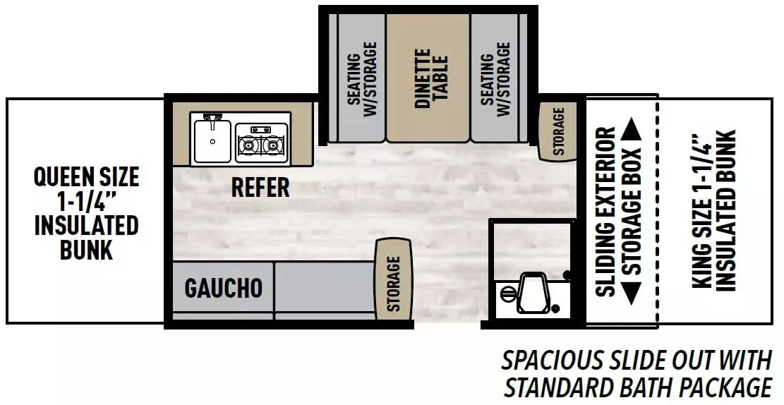 2019 Coachmen Clipper Ultra-Lite 1285SST - Floor plan