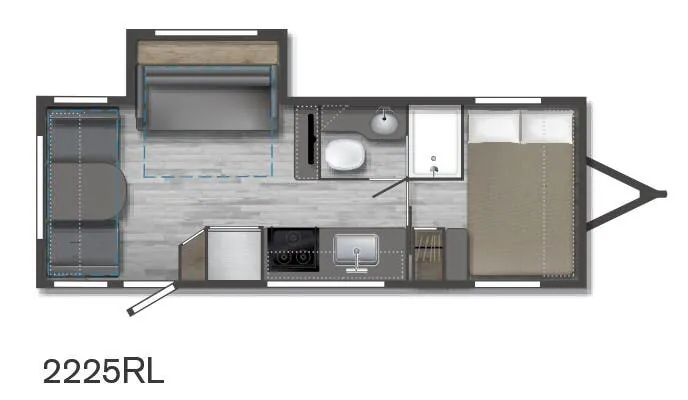 Winnebago Micro Minnie 2225RL floor plan