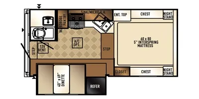 2018 Palomino Backpack HS-2910 floor plan