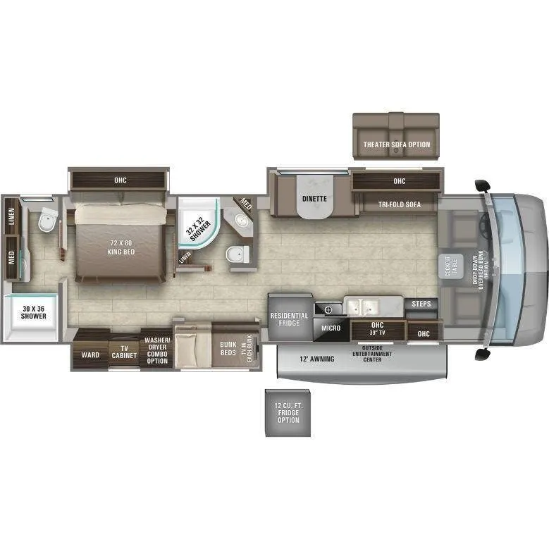 Entegra Coach Vision XL 36A floor plan