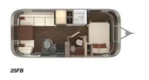Airstream International Serenity 25FB floor plan