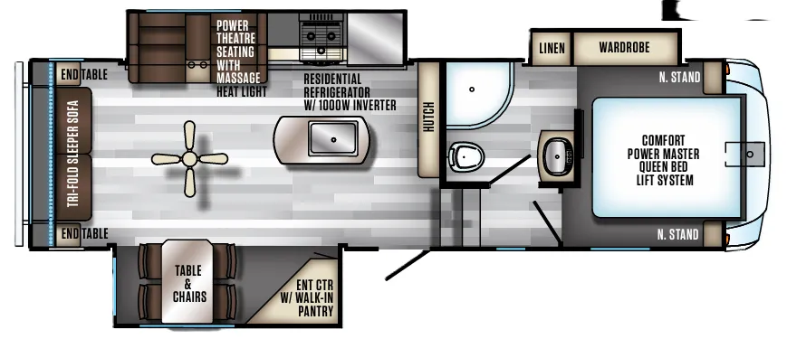 Forest River Cherokee Arctic Wolf 285DRL4 floor plan