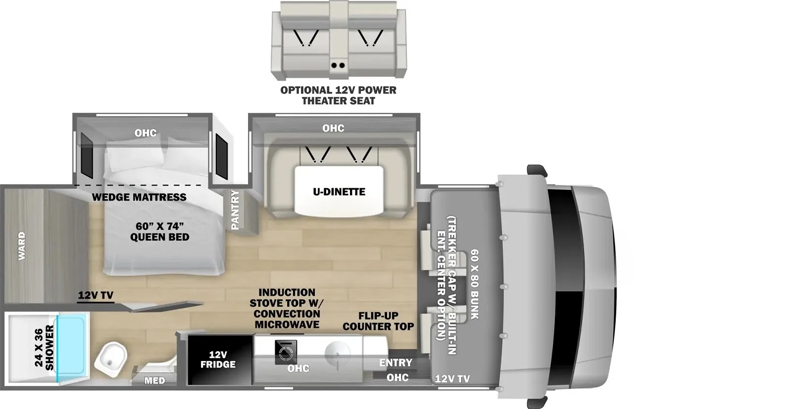 2026 Forest River Solera 24DSRC - Floor plan