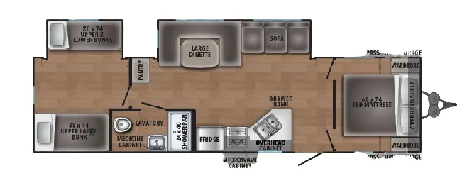 Shasta I-5 532DS floor plan