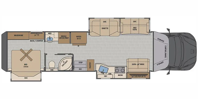 Renegade RV Verona LE 40LTS floor plan