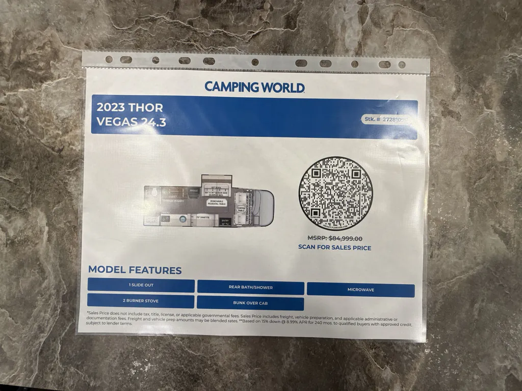 2023 Thor Motor Coach Vegas 24.3, Photos photo 17
