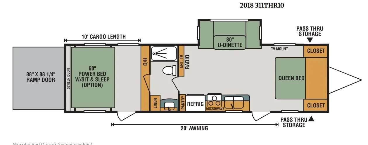 K-Z Sportster 311THR10 floor plan