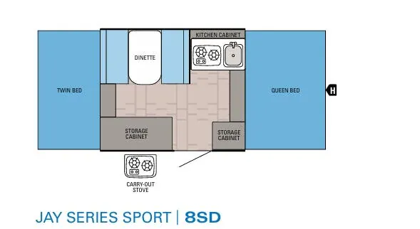 Jayco Jay Series Sport 8SD floor plan