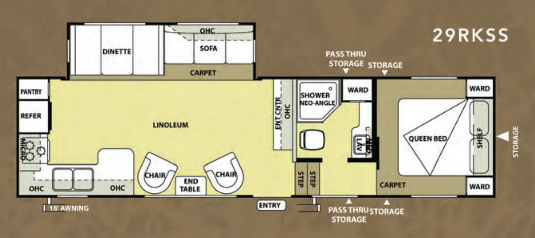 Forest River Salem 29RKSS floor plan