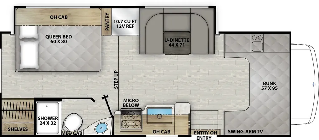 2025 Coachmen Leprechaun 230FS floor plan