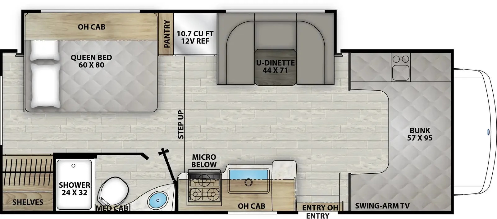 Coachmen Leprechaun 230FS floor plan