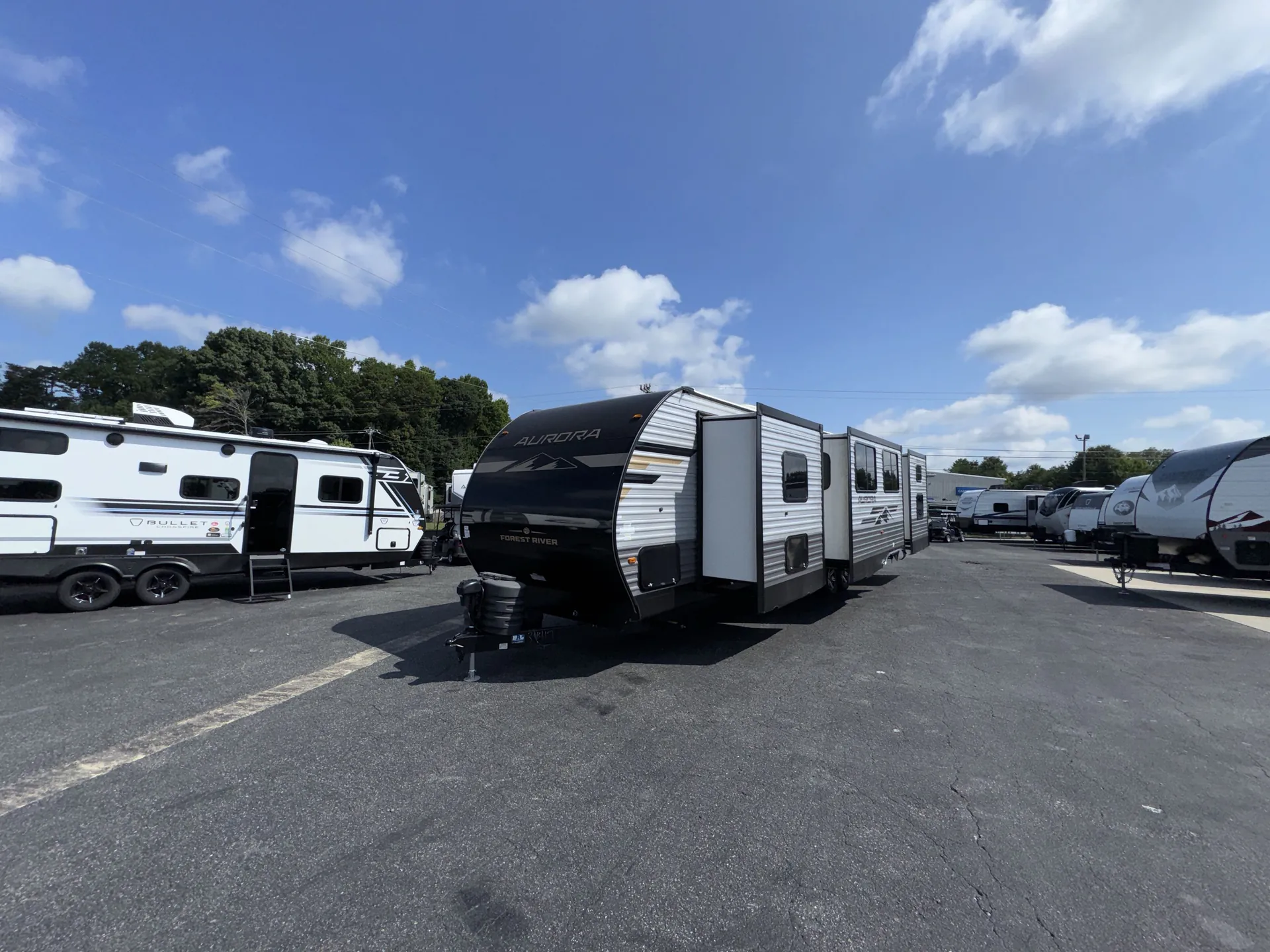 2025 Forest River Aurora 34BHTS — campside