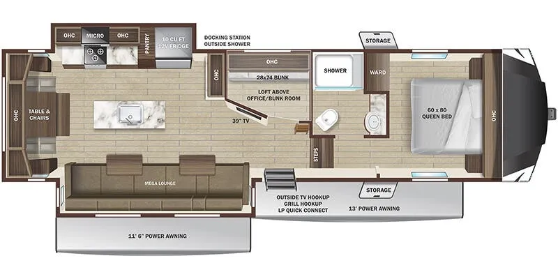 Starcraft GSL Light Duty 304BHS floor plan