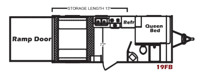 Chinook RV RPM 19FB floor plan