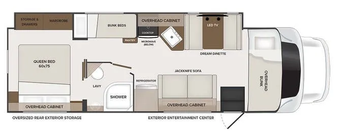 Holiday Rambler Incline 31W floor plan