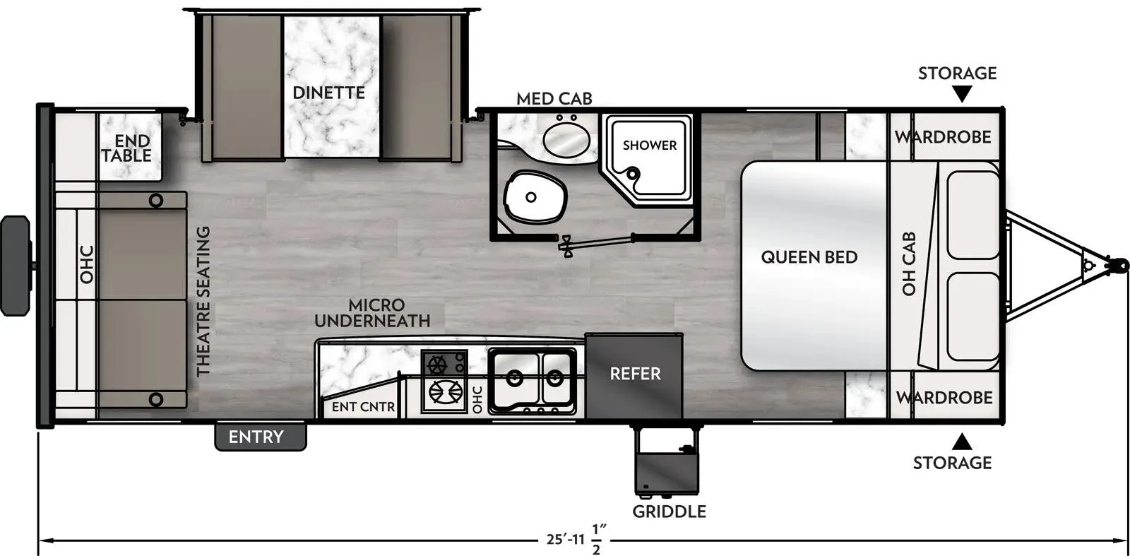 2024 Coachmen Apex Nano 221RLS - Floor plan