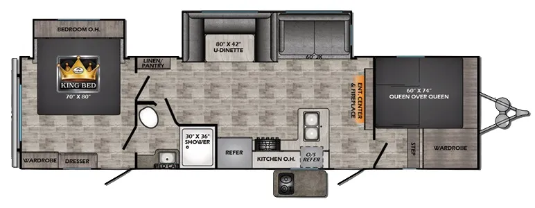 CrossRoads Volante 32FB floor plan