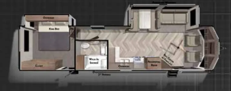 Forest River Wildwood DLX 353FLFB floor plan