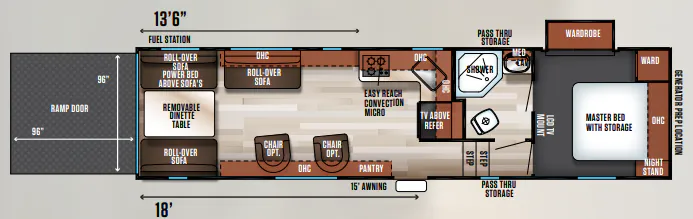 Forest River Cherokee Wolf Pack 275PACK18 floor plan