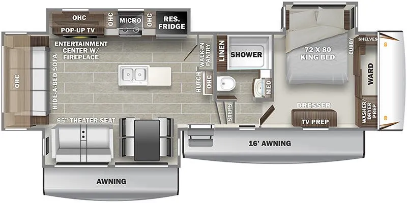 Prime Time Sanibel 3102WB floor plan