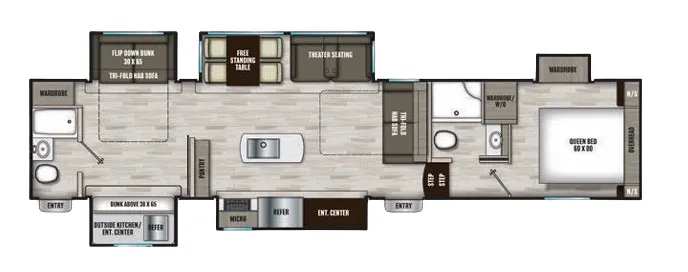 Shasta Phoenix 367BH floor plan
