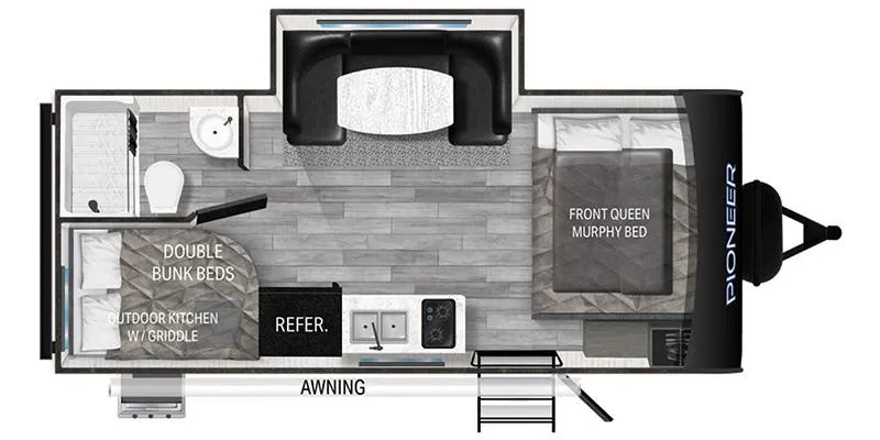 Heartland Pioneer PI BH 185 floor plan