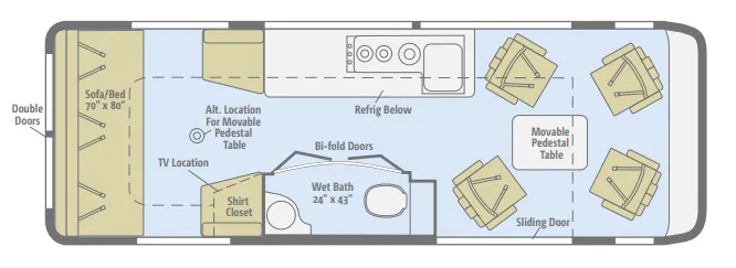 Winnebago Era 70X floor plan