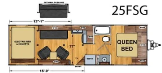 Eclipse Attitude 25FSG floor plan