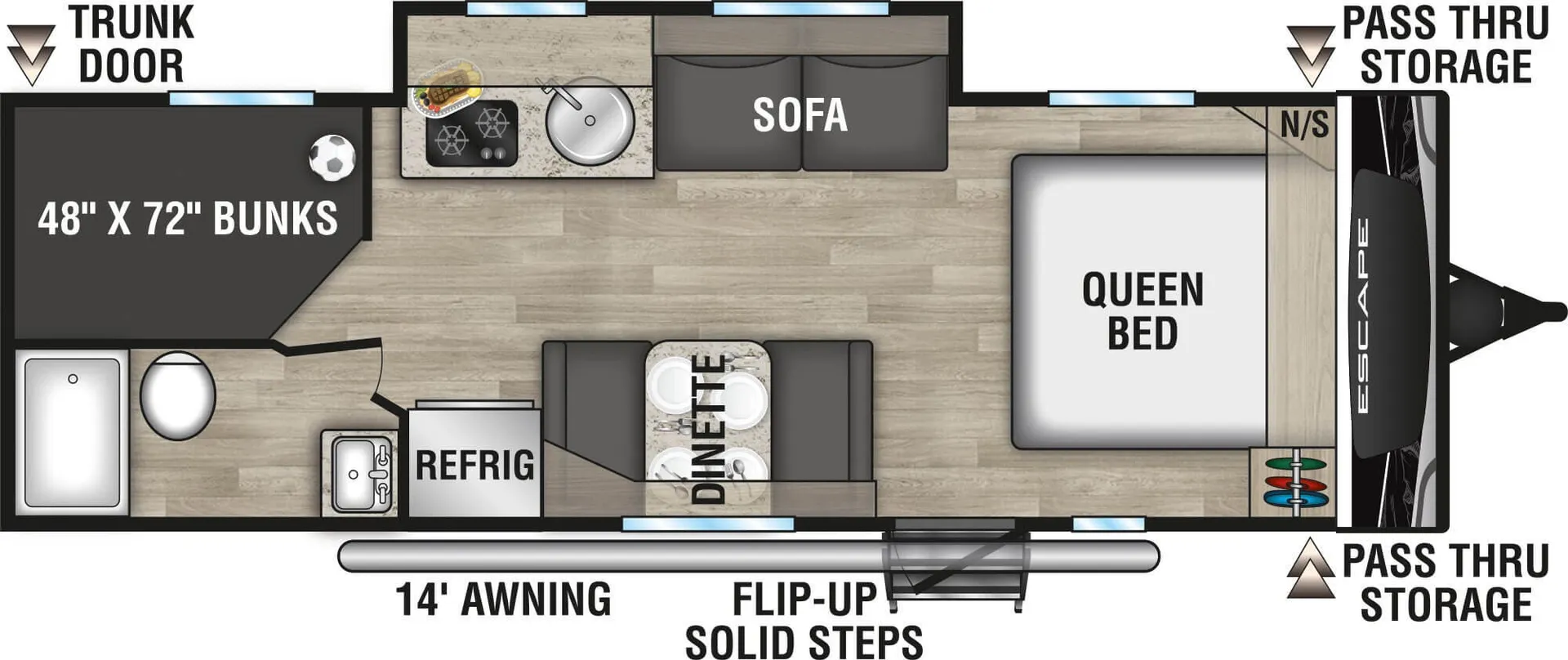K-Z Escape E231BH floor plan