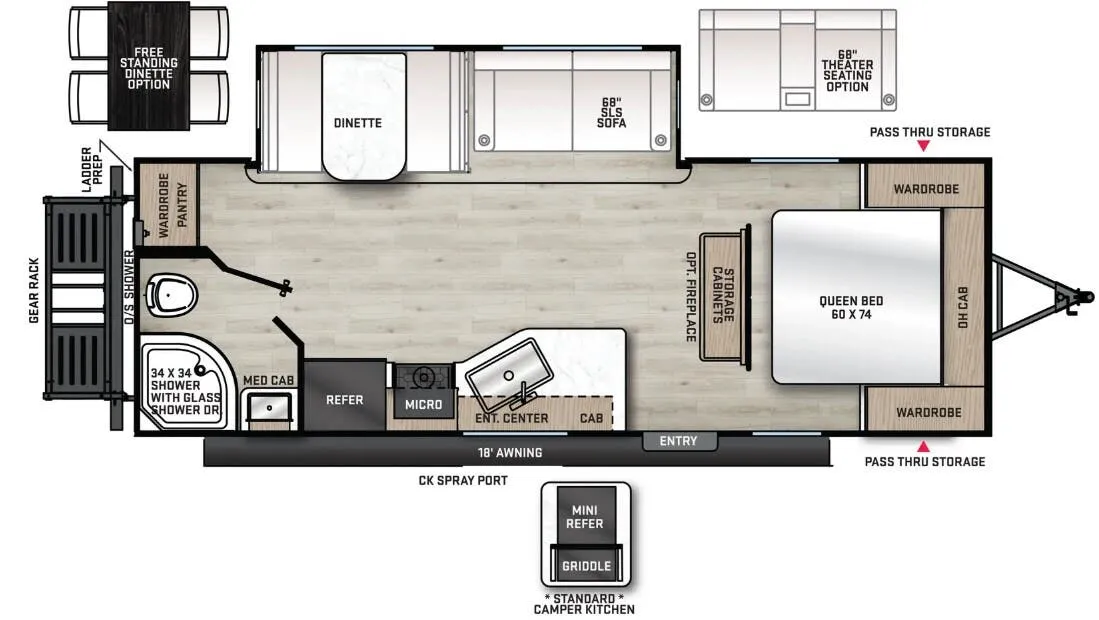 Coachmen Catalina Legacy Edition 243RBS floor plan