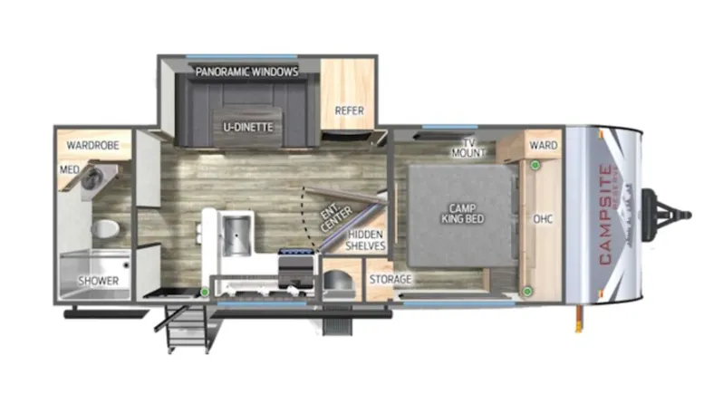 Forest River Campsite Reserve 23CC floor plan